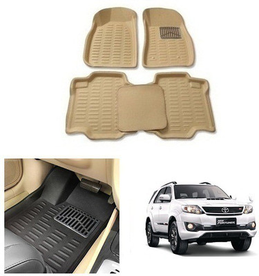 After cars Plastic 3D Mat For  Toyota Fortuner(Beige)
