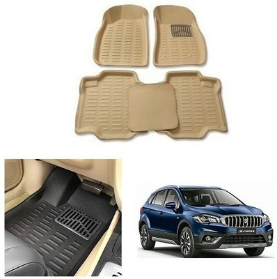 After cars Plastic 3D Mat For  Maruti Suzuki S-Cross(Beige)