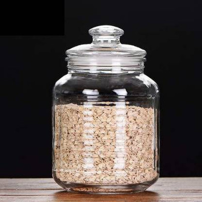 Boriva Glass Cookie Jar  - 2300 ml(Clear)