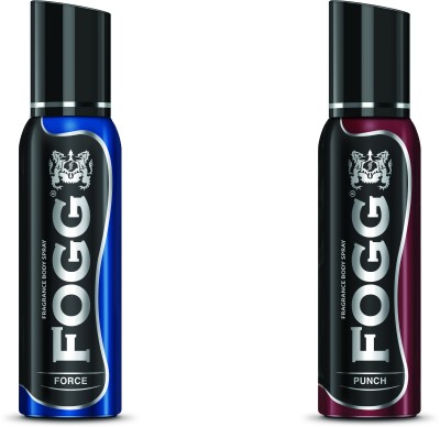 FOGG Deo Combo Pack (FORCE + PUNCH 300ml) Body Spray  -  For Men (300 ml, Pack of 2)