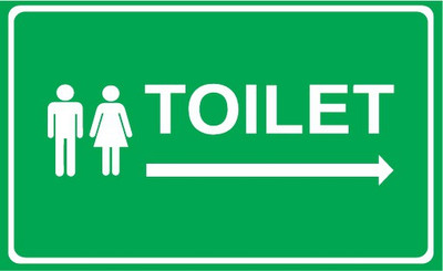 VVWV TOILET Emergency Sign