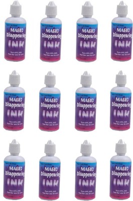 PTCMart Liquid Disappearing Ink Magic Trick (Pack of 12) Magic Kit Gag Toy INK Magic Kit Gag Toy