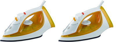 Usha steam pro siSI3816 PACK OF 2 1600 W Steam Iron  (MUSTRED YELLOW)