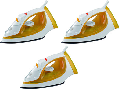 Usha steam pro siSI3816 PACK OF 3 1600 W Steam Iron  (MUSTRED YELLOW)