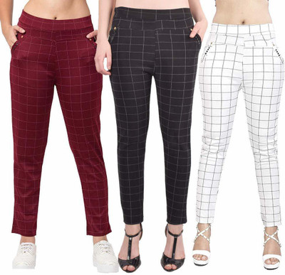 khodal Multicolor Jegging(Checkered)