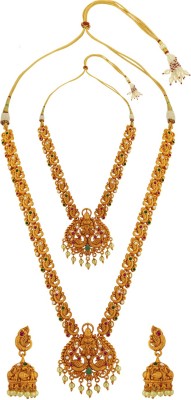 Alamod Alloy Gold-plated Gold Jewellery Set(Pack of 1)