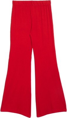 The Pajama Factory Regular Fit Girls Red Trousers