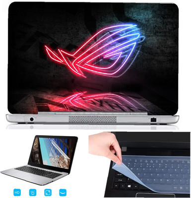 SDM 3in1 laptop accessories combo set , ultra hd printed (GAMING LIGHTS WITH ROG LOGO)laptop skin with key guard , screen guard for all laptops and notebooks (for 15.6 inch laptops) Combo Set(Multicolor) SDM 3in1 laptop accessories combo set , ultra hd printed (GAMING LIGHTS WITH ROG LOGO)laptop skin with key guard , screen guard for all laptops and notebooks (for 15.6 inch laptops) Combo Set(Multicolor)