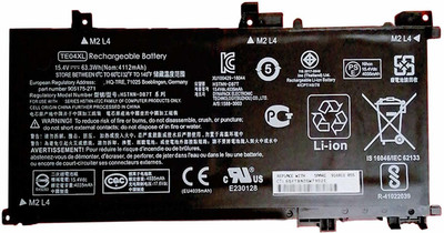 MACKTECH TE04XL battery for Omen 15-ax200:15-ax250wm 15-ax210nr 15-ax243dx 15-ax256nr 15-ax252nr 15-ax220tx 15-ax220tx;hp Pavilion 15-bc200:15-bc204nf and More 905175-271 2C1 905277-855 HSTNN-DB7T 4 Cell Laptop Battery
