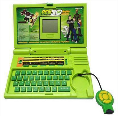 alakh Ben 10 English Learner Kids Laptop with 20 Activity(Green)