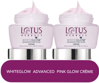 LOTUS HERBALS White glow Advanced Pink Glow Creme SPF25 (PACK OF 2)(50 g)