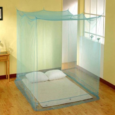 Shreejee Nylon Adults Washable Single Bed Mosquito Net Mosquito Net(Light Green, Bed Box)