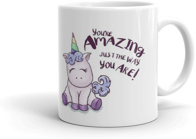 ADRON You Are Amazing Just the Way You Are New Ceramic Coffee Mug(330 ml)