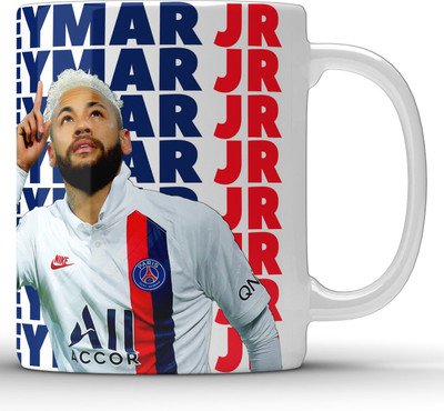 Unbounded Company Neymar Jr White Ceramic Coffee Mug(325 ml)