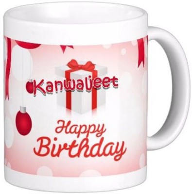 GNS Happy Birthday Kanwaljeet Wish 82 Ceramic Coffee Mug(330 ml)