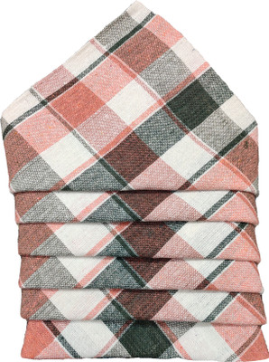 Diversity Kitchen Napkins/ Roti Cover/ Hand Wipe Napkins/ Duster for Kitchen and Table Peach Cloth Napkins(6 Sheets)