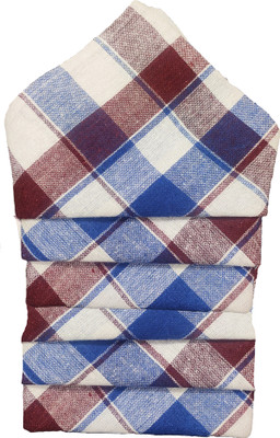 Diversity Kitchen Napkins/ Roti Cover/ Hand Wipe Napkins/ Duster for Kitchen and Table Red, Light Blue Cloth Napkins(6 Sheets)