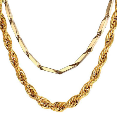 Shiv Jagdamba Gold-plated Plated Stainless Steel Chain