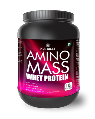 NUTRILEY Amino Mass Whey Protein Chocolate Weight Gainers/Mass Gainers(500 g, Chocolate)