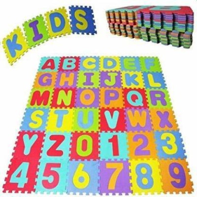 RTW COLLECTIONS TW Cllection 36 Pieces Mini Puzzle Foam Mat for, Interlocking Learning Alphabet and Number Mat for Kids(36 Pieces)