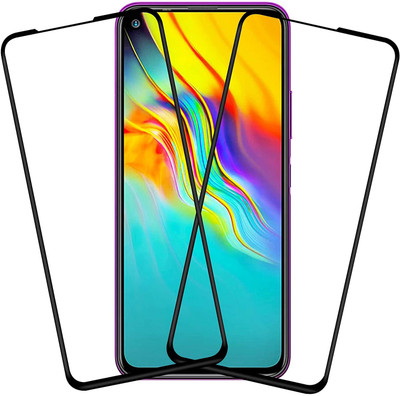 TINGTONG Edge To Edge Tempered Glass for Infinix Hot 9 Pro(Pack of 2)