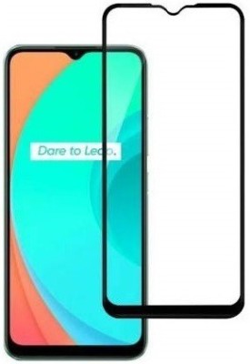 VDAT Edge To Edge Tempered Glass for Realme C15(Pack of 1)