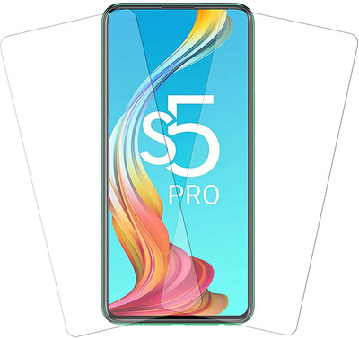 Mobilive Tempered Glass Guard for Infinix S5 Pro(Pack of 2)