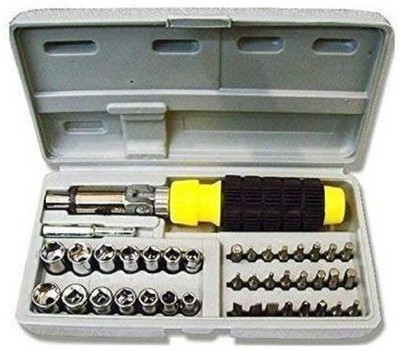 Khodalraj Enterprise Multipurpose Tool Kit Screwdriver Set - 41 in 1 Pcs Tool Kit Screwdriver and Socket Set Screwdriver Set for Home Screwdriver kit Home Tool kit Set ,Ratchet Screwdriver Set (Pack of 41) Ratchet Screwdriver Set(Pack of 41) Khodalraj Enterprise Multipurpose Tool Kit Screwdriver Set - 41 in 1 Pcs Tool Kit Screwdriver and Socket Set Screwdriver Set for Home Screwdriver kit Home Tool kit Set ,Ratchet Screwdriver Set (Pack of 41) Ratchet Screwdriver Set(Pack of 41)