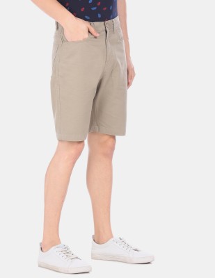 RUGGERS Solid Men Grey Regular Shorts