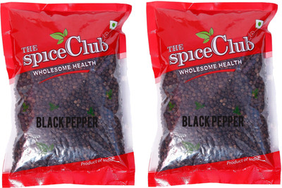 The Spice Club Black Pepper whole / Milagu / Kali Mirch / Black Pepper Corn 250 - Pack of 2(2 x 250 g)