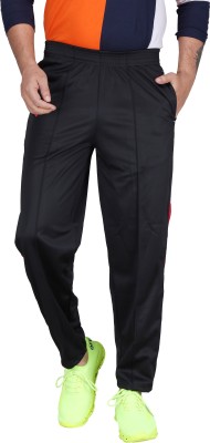 CARLTRON Solid Men Black Track Pants