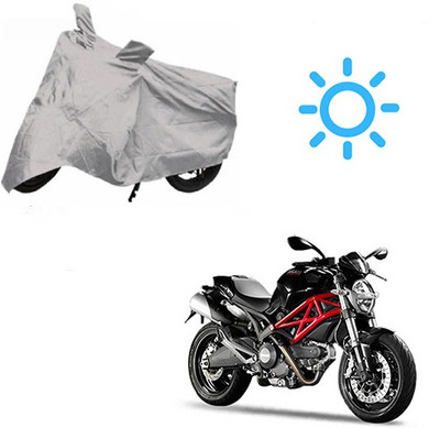 MOTOWORLD Two Wheeler Cover for Ducati(Monster 796 S2R, Silver)
