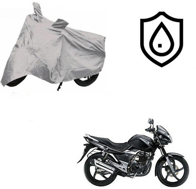 SRENTERPRISES Two Wheeler Cover for Suzuki(GS 150R, Silver)