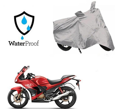 SRENTERPRISES Waterproof Two Wheeler Cover for Hero(Karizma ZMR, Silver)