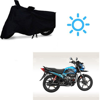 MOTOWORLD Two Wheeler Cover for Honda(Passion Pro TR, Black)