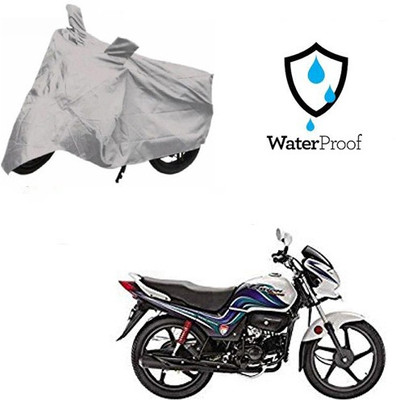 MOTOWORLD Waterproof Two Wheeler Cover for Hero(Passion Pro TR, Silver)