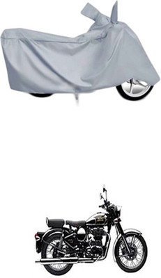 ZTech Two Wheeler Cover for Royal Enfield(Classic Chrome, Silver)
