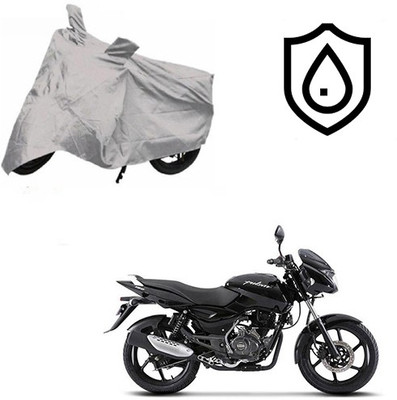 SRENTERPRISES Two Wheeler Cover for Bajaj(Pulsar 150, Silver)