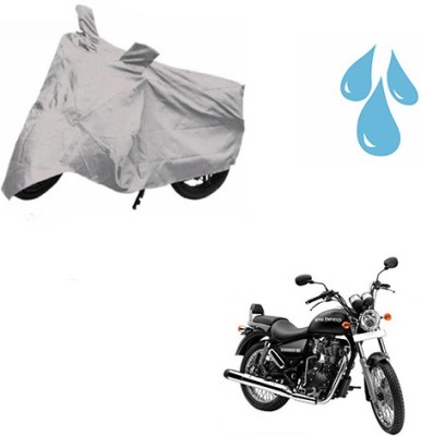 saanvi Waterproof Two Wheeler Cover for Royal Enfield(Thunderbird 350, Silver)