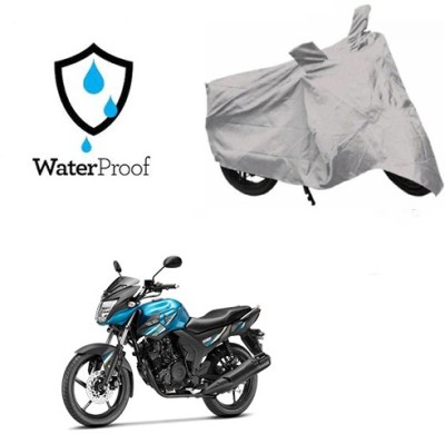 SRENTERPRISES Two Wheeler Cover for Yamaha(SZ-RR, Silver)