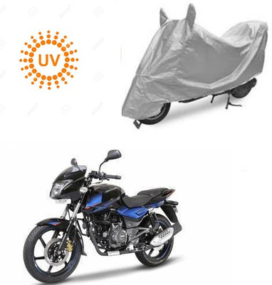 Feel heaven Waterproof Two Wheeler Cover for Bajaj(Pulsar 150 DTS-i, Silver)