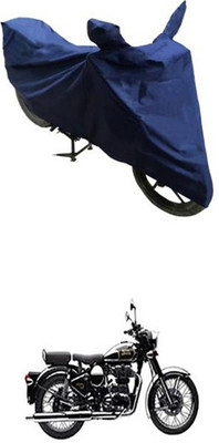 ZTech Two Wheeler Cover for Royal Enfield(Classic Chrome, Blue)