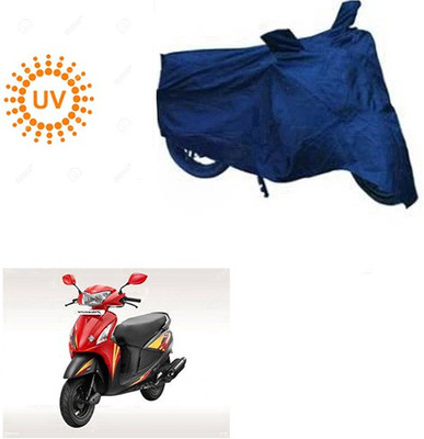 Feel heaven Waterproof Two Wheeler Cover for Hero(Pleasure, Blue)