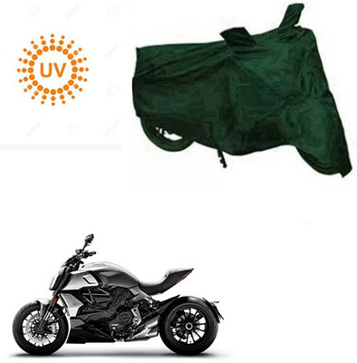 RPSENTTERPR Waterproof Two Wheeler Cover for Ducati(Diavel, Green)