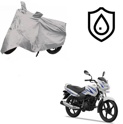 SRENTERPRISES Two Wheeler Cover for TVS(Star Sport, Silver)