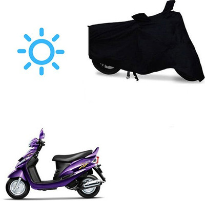 SRENTERPRISES Two Wheeler Cover for Mahindra(Rodeo RZ, Black)