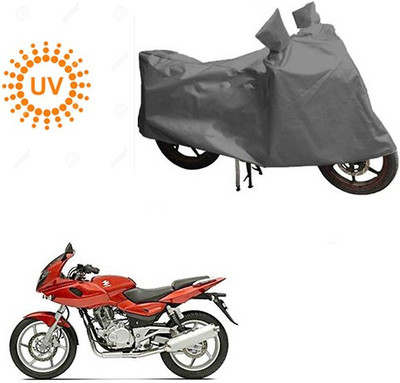 RPSENTTERPR Waterproof Two Wheeler Cover for Bajaj(Pulsar 220 DTS-i, Grey)