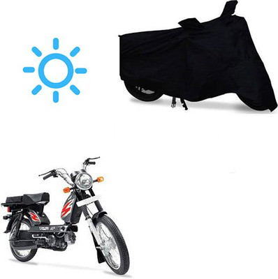 MMSSTAR Waterproof Two Wheeler Cover for TVS(Heavy Duty Super XL, Black)