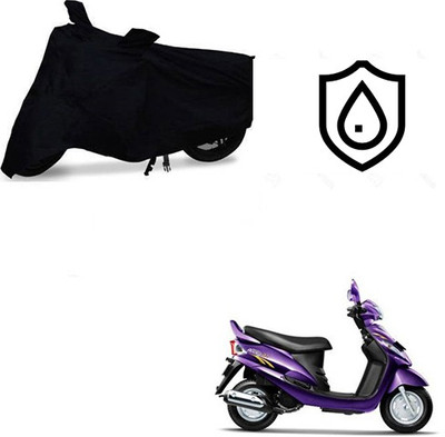 SRENTERPRISES Two Wheeler Cover for Mahindra(Rodeo RZ, Black)