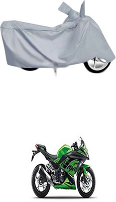 Wild Panther Two Wheeler Cover for Kawasaki(Ninja 300, Silver)